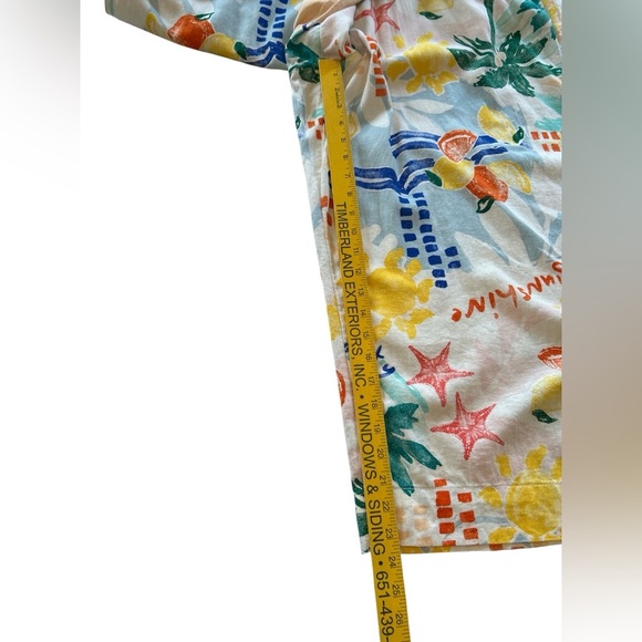 Sonoma Women’s Oversized Plus Size 1X Wide Leg Cropped Linen Blend Pants Pull On - Picture 9 of 10